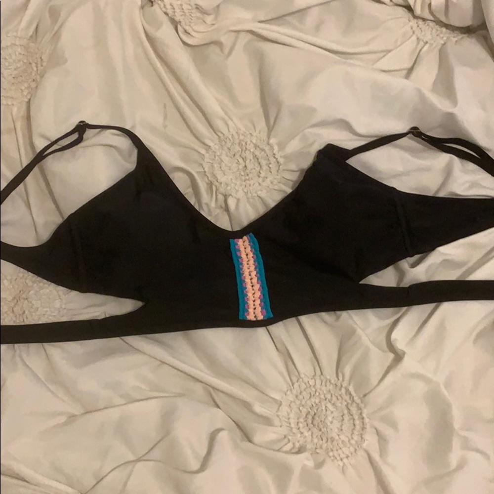 black bikini top